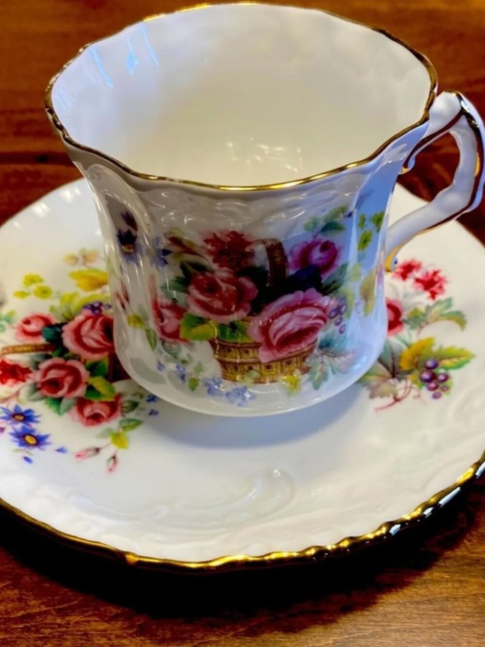 Vintage Hammersley Bone China Teacup & Saucer